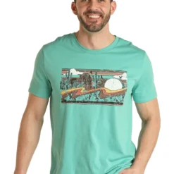 Men's Rock & Roll Cowboy T-Shirt #RRUT21R0IU