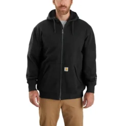 Men's Carhartt Rain Defender Loose Fit Midweight Thermal-Lined Full-Zip Sweatshirt #104078 11 Men's Carhartt Rain Defender Loose Fit Midweight Thermal-Lined Full-Zip Sweatshirt #104078 -Deals Classy Mania Store 104078 001