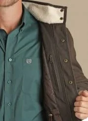 Men's Powder River Wool Canvas Coat #PRMO92RZZ8 -Deals Classy Mania Store 104904