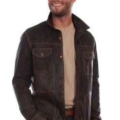Men's Scully Leather Jacket #2025-303