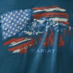 Men's Ariat Blue American Flag T-Shirt #10045279 -Deals Classy Mania Store 16d5e04c8693a31cdea83f41d395b37b