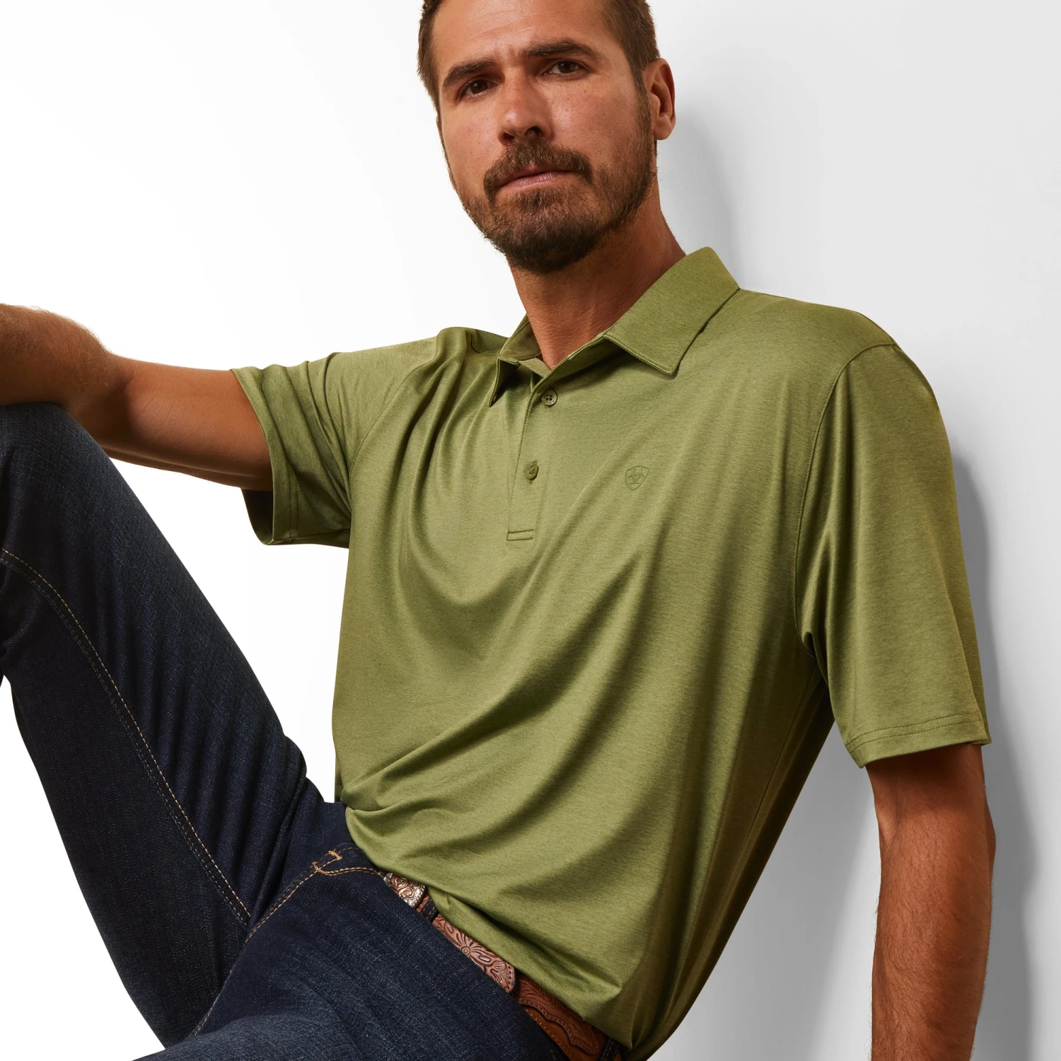 Men's Ariat Charger Polo Shirt #10043571 3 Men's Ariat Charger Polo Shirt #10043571 - Image 3