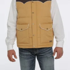 Men's Cinch Quilted Vest #MWV1578001GLD