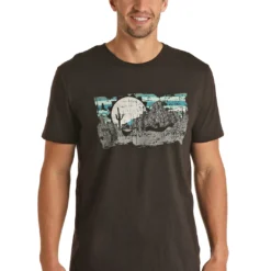 Men's Rock & Roll Cowboy T-Shirt #RRUT21R065