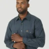 Men's Wrangler Riggs Heavy Flannel Button Down Shirt #112317236