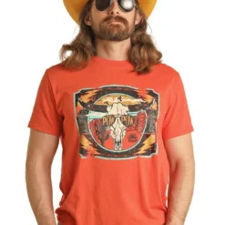 Men's Rock & Roll Cowboy T-Shirt #RRUT21R0J0-C
