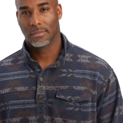 Men's Ariat Printed Overdyed Washed Sweater #10041691 -Deals Classy Mania Store 3cd70ecfa377dbb09d36d48a196b0651