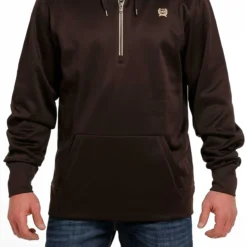 Deals Classy Mania Store 12 Men's Cinch Brown Hoodie #MWK1240002