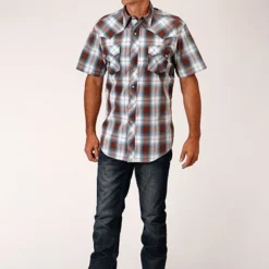 Men's Roper Snap Front Shirt #03-002-0062-4030BR-C -Deals Classy Mania Store 7f9f415bd44efbcc2fcdd8043443f951