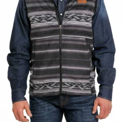 Men's Cinch Black Polar Vest #MWV1585002BLK