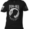 Men's Nine Line POW/MIA T-Shirt #E9POWMIA-TUSA-BLACK-C