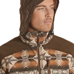 Men's Panhandle Aztec Print Soft Shell Jacket #PRMO92RZY6 -Deals Classy Mania Store PRMO92RZY6 D 15566