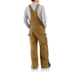 Men's Carhartt Zip-To-Thigh Quilt Lined Bib Overall #R41BRN-C -Deals Classy Mania Store R41BRN AVB