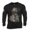 Men's Nine Line Long Sleeve T-Shirt #Black E9-TEDDY-LS