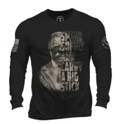 Men's Nine Line Long Sleeve T-Shirt #Black E9-TEDDY-LS