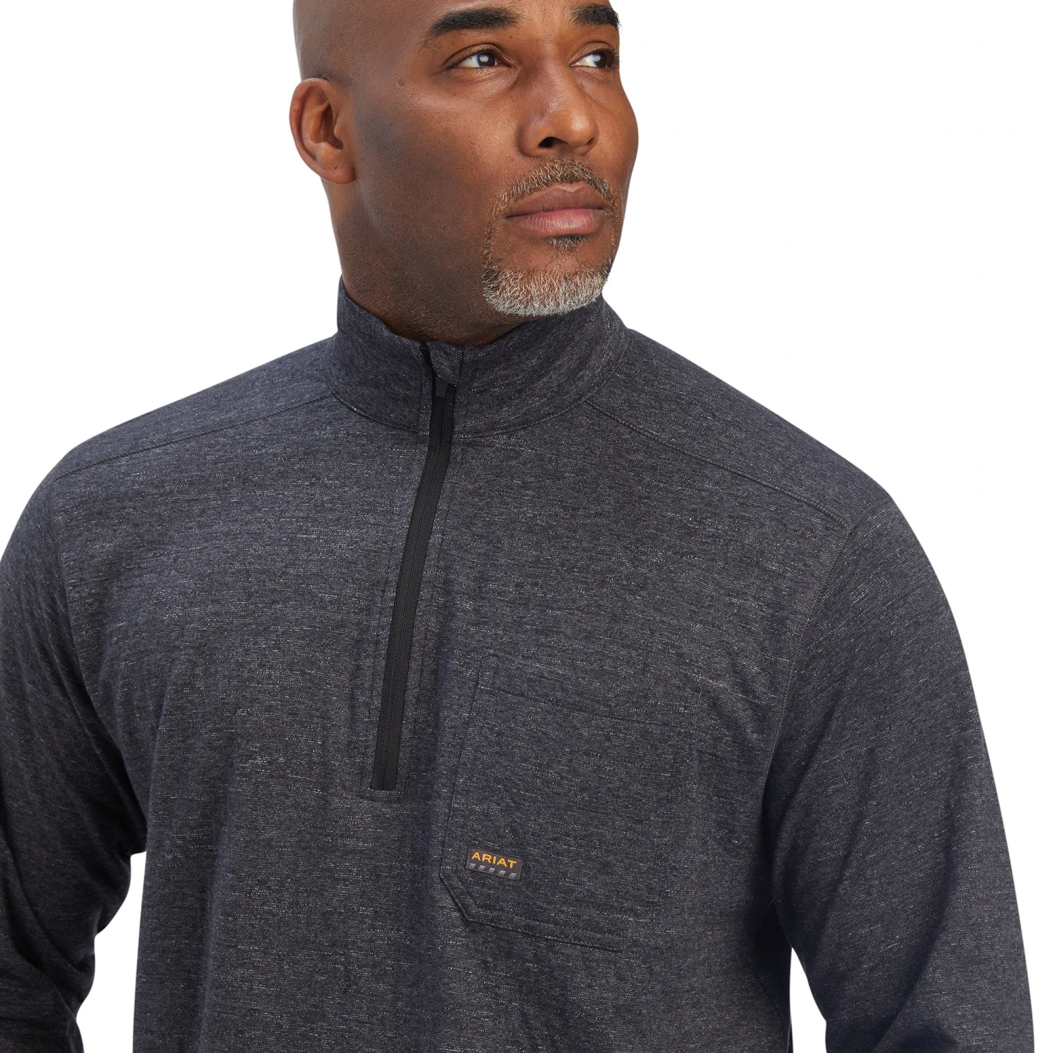 Men's Ariat Rebar Foundation 1/4 Zip Shirt #10041415 3 Men's Ariat Rebar Foundation 1/4 Zip Shirt #10041415 - Image 3