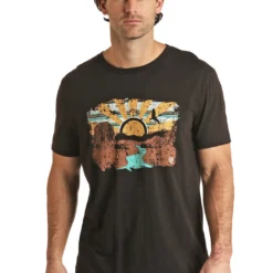 Men's Rock & Roll Cowboy T-Shirt #RRUT21R063