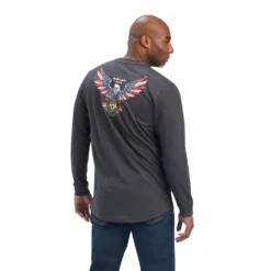 Men's Ariat Rebar Cotton Strong American Raptor T-Shirt #10041422