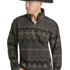 Men's Rock & Roll Cowboy Berber Pullover #RRMO91RZWZ
