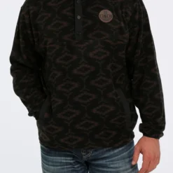 Men's Cinch Aztec Printed Polar Fleece Pullover #MWK1514015 -Deals Classy Mania Store db2b577d8c4b6c2c754ed0d5282f5229