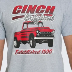 Men's Cinch Grey T-Shirt #MTT1690514 -Deals Classy Mania Store dbefe7c0f2d0de1e463a4fd4f2b20508