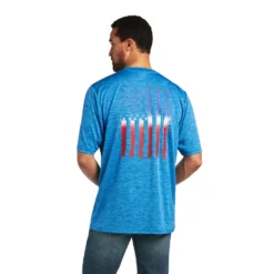 Men's Ariat Charger Vertical Flag T-Shirt #10040633