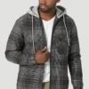 Men's Wrangler Riggs Hooded Flannel Work Jacket #112317243