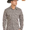Men's Rock & Roll Cowboy FR Snap Front Shirt #B2S2336