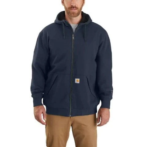 Men's Carhartt Rain Defender Loose Fit Midweight Thermal-Lined Full-Zip Sweatshirt #104078 2 Men's Carhartt Rain Defender Loose Fit Midweight Thermal-Lined Full-Zip Sweatshirt #104078 - Image 2