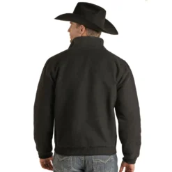 Men's Panhandle Black Solid Bomber Coat #RRMO92RZX1 -Deals Classy Mania Store rock n roll mens cotton solid bomber coat rrmo92rzx1 3